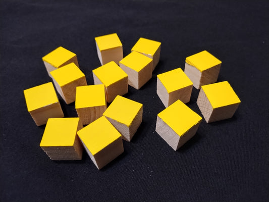 3/4 inch Yellow blocks